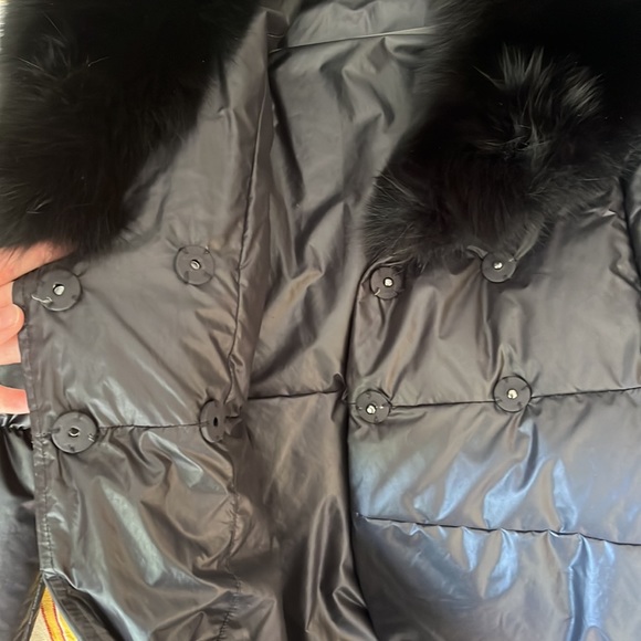 Alice and Olivia Down Puffer Jacket with REAL FOX FUR collar - Picture 6 of 10